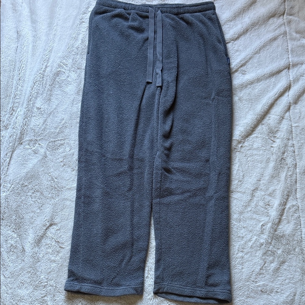 Izod Men's Gray Fleece Pajama Lounge Pants